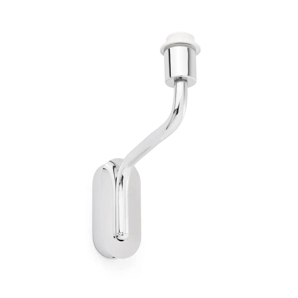 Netlighting Eterna 1 Light Indoor Wall Light Chrome Shade Not Included E27 in Grey
