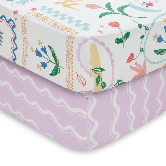 Set of 2 Magical Garden Fitted Sheets 3