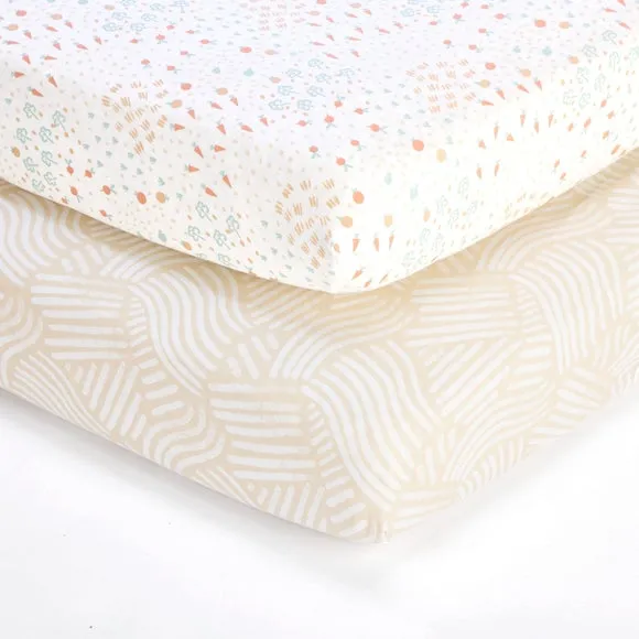 Tutti Bambini Pack of 2 Good Life Fitted Sheets 1