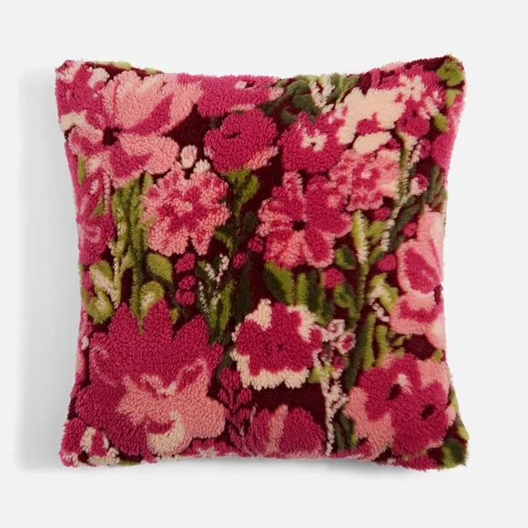 Floral Jacquard Square Cushion 3