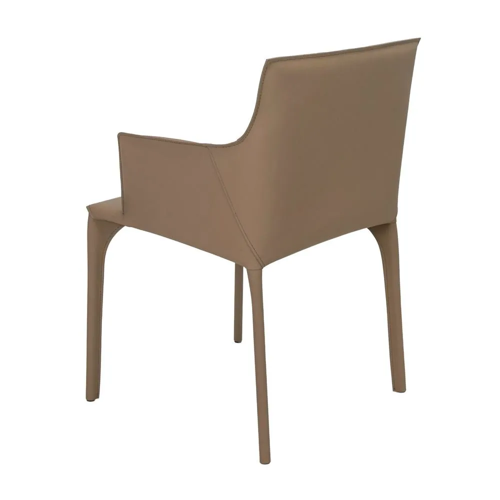 Angel Cerda Mink Regenerated Leather Chair in Brown 6