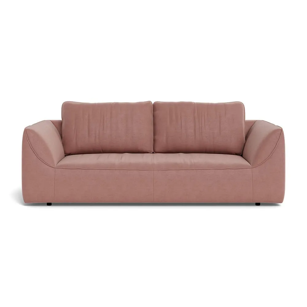Heal's Morven 3 Seater Sofa Smart Luxe Velvet Dusky Pink 1