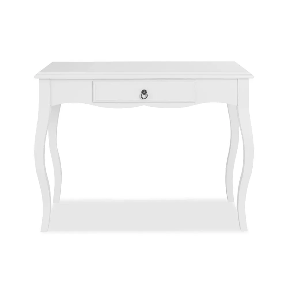 Statement Furniture Romance Dressing Table with Drawer in Cool White 1