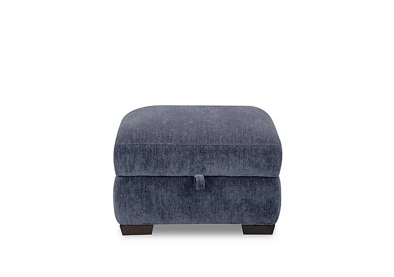 Saffron Fabric Storage Footstool