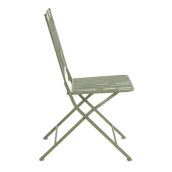Rustic Leaf Metal Bistro Set 6