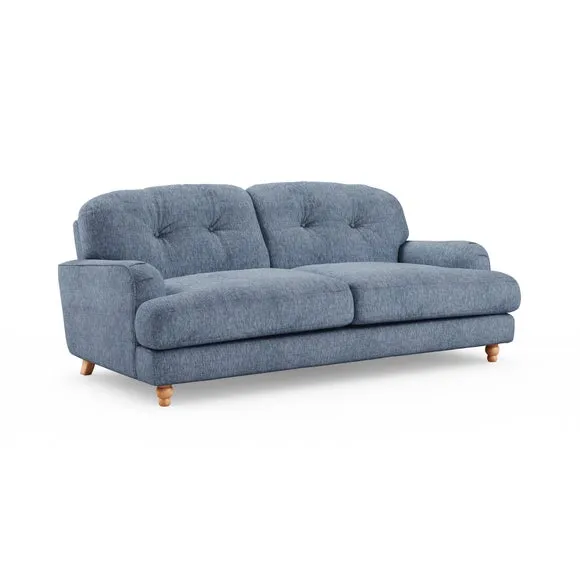 Martha Faux Linen 3 Seater Sofa 6