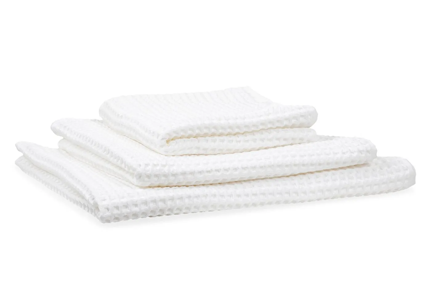 Heal's White Waffle Bath Sheet 100 x 160cm 1