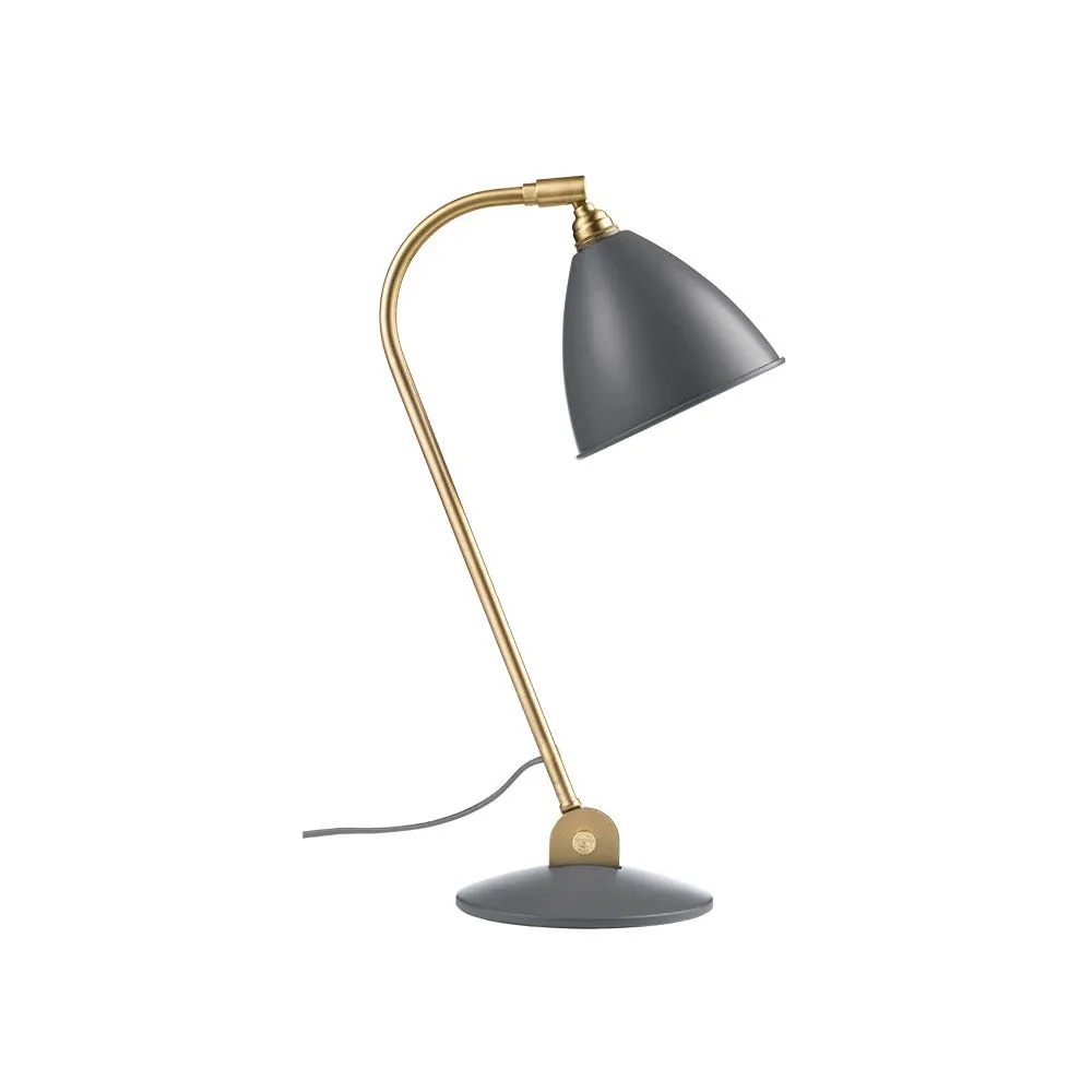 Gubi Bestlite BL2 Table Light Brass Base Black Shade 2