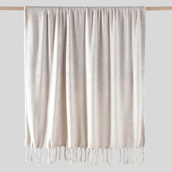 Tassel Throw Blanket 130cm x 170cm 3