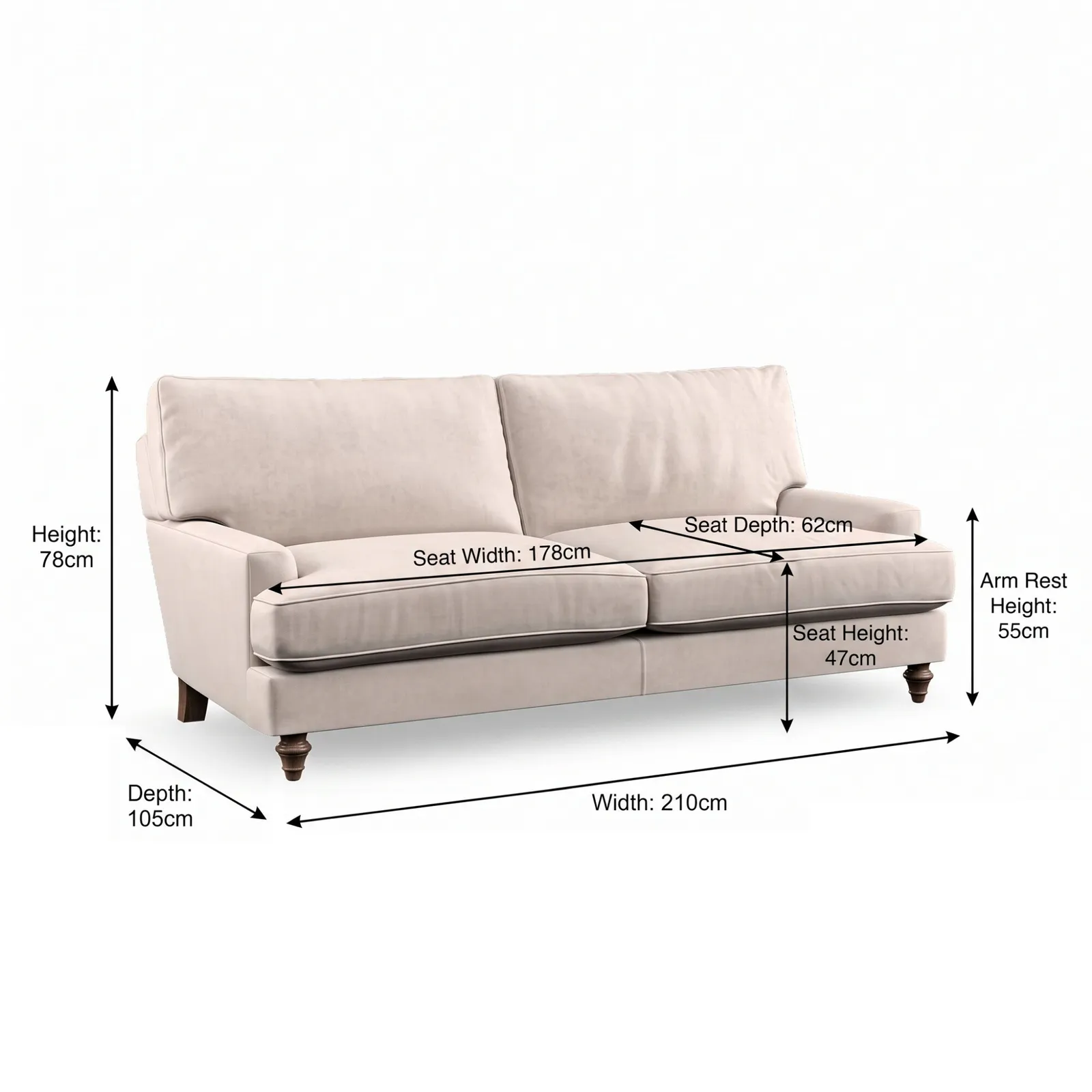 Ashcombe Large Sofa | Barker & Stonehouse 6