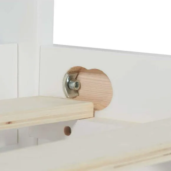 Belford Wooden Bed Frame, White 5