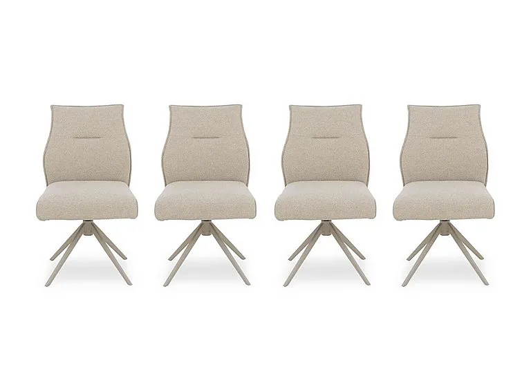 Mirage Set of 4 Swivel Dining Chairs