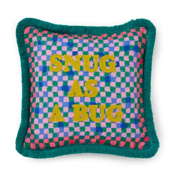Sophie Robinson Snug as a Bug Cotton Square Cushion 3