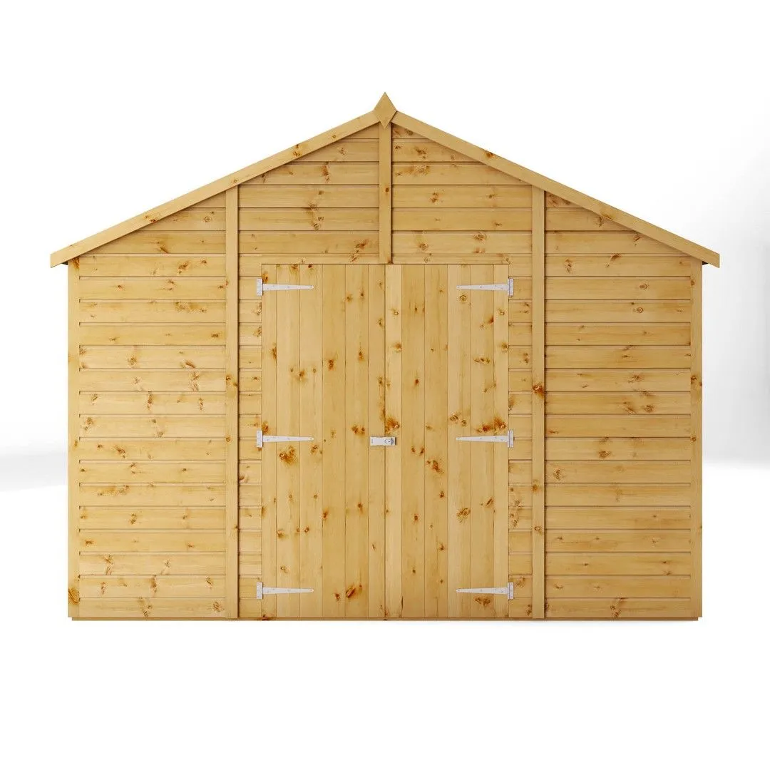 Mercia 18 x 10 Ft Premium Shiplap Apex Workshop - L546.6 x W322.7 x H252.4 cm in Brown 3