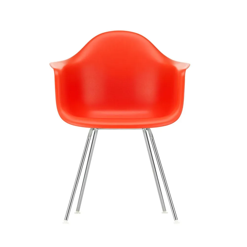 Vitra Eames DAX Armchair New Height Poppy Red Chrome Base 3