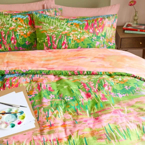 Furn. Meadow Escape Polycotton Duvet Cover & Pillowcase Set 2