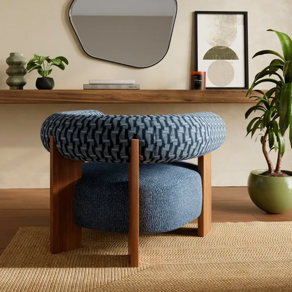 Fallon Cut Velvet Accent Chair 2