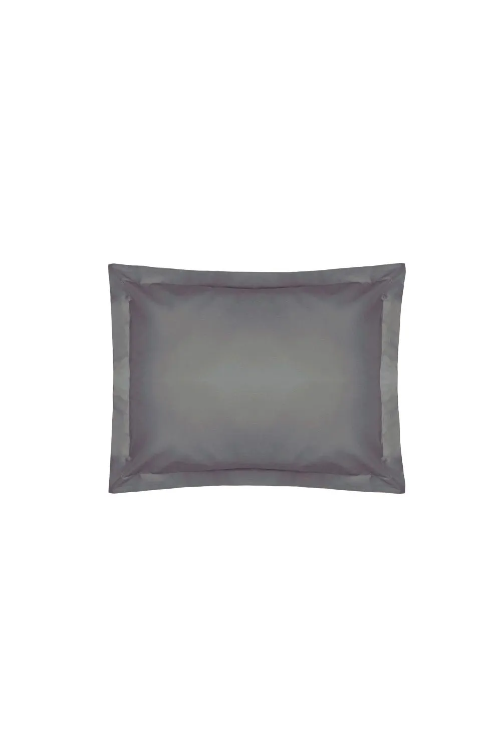 Belledorm Easy Care 200 Thread Count Cotton Polyester Percale Oxford Pillowcase in Dark Grey 1