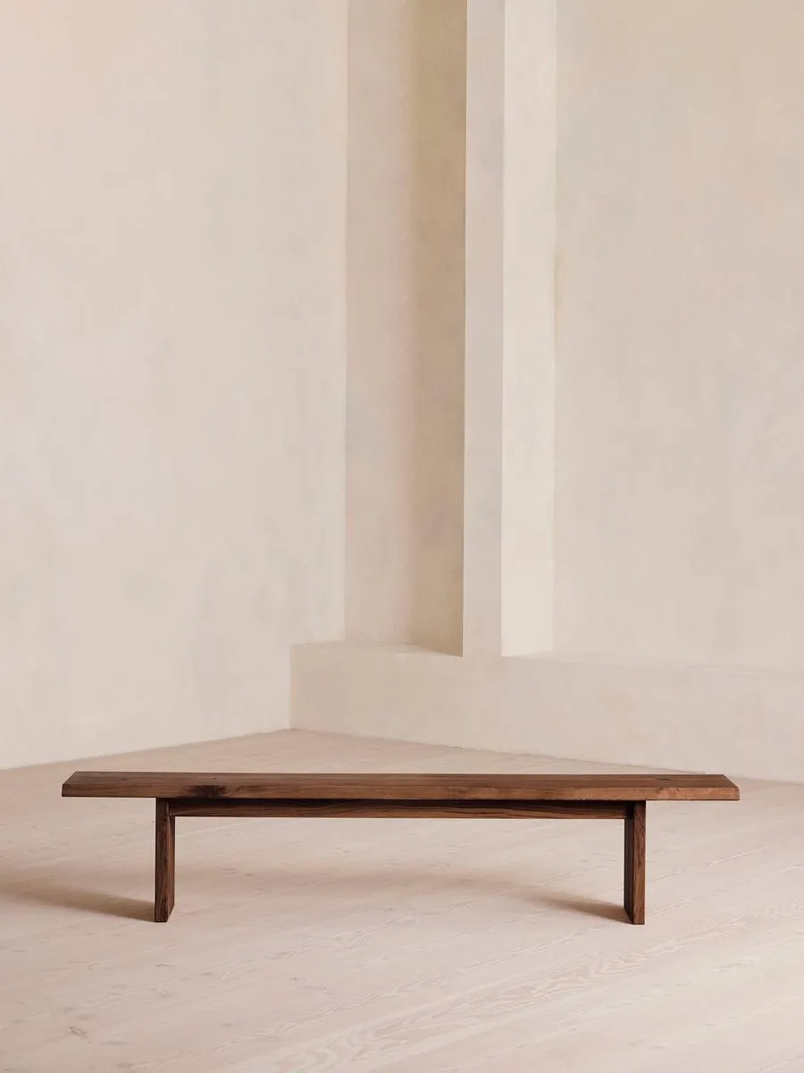 Matis Bench, Walnut, 220cm