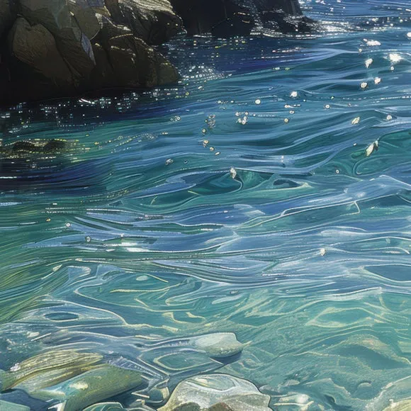 Cedar & Sage Crystal Waters Framed Canvas 3