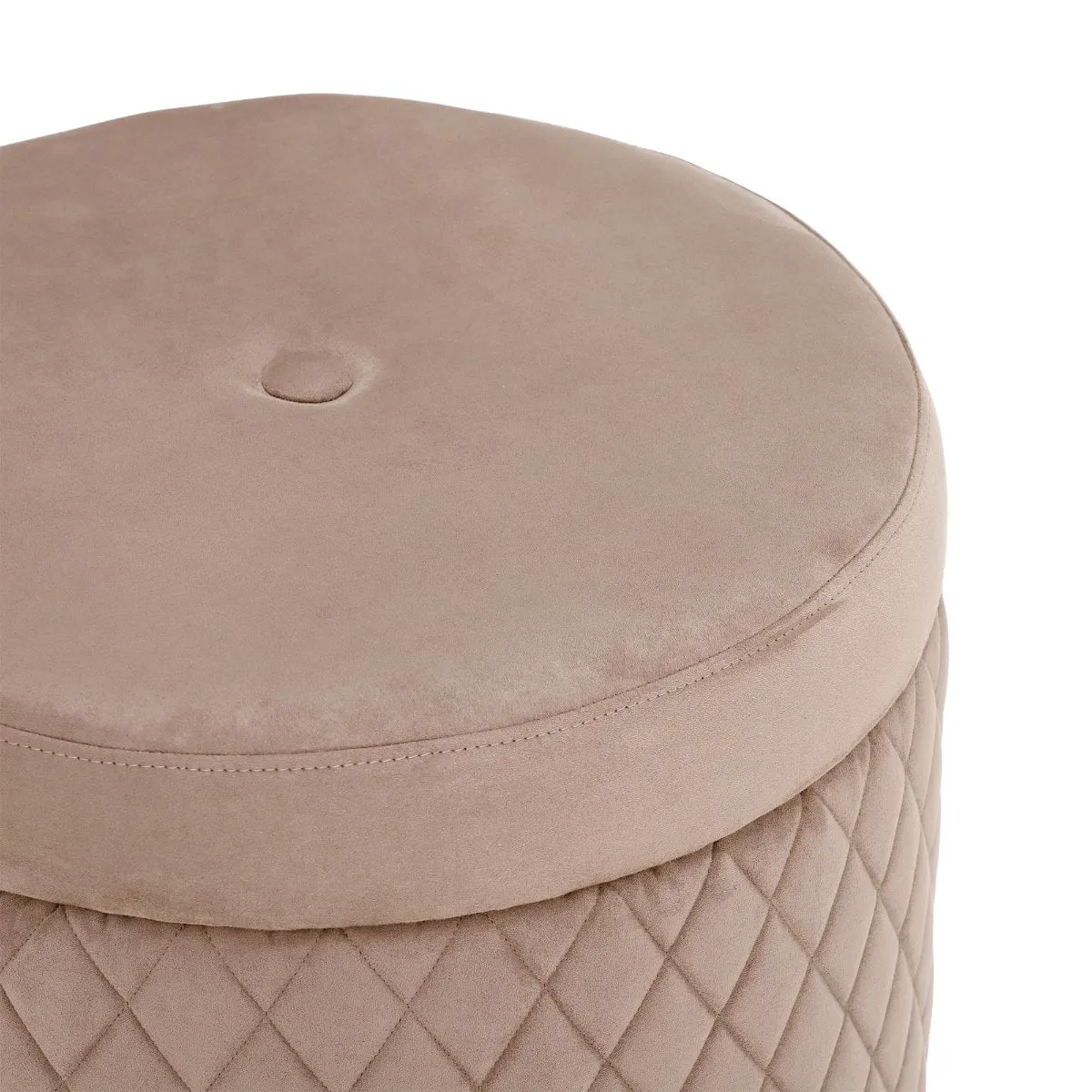 Lutyen Stool Pouf Rombi, Neutral Fabric | Barker & Stonehouse 4