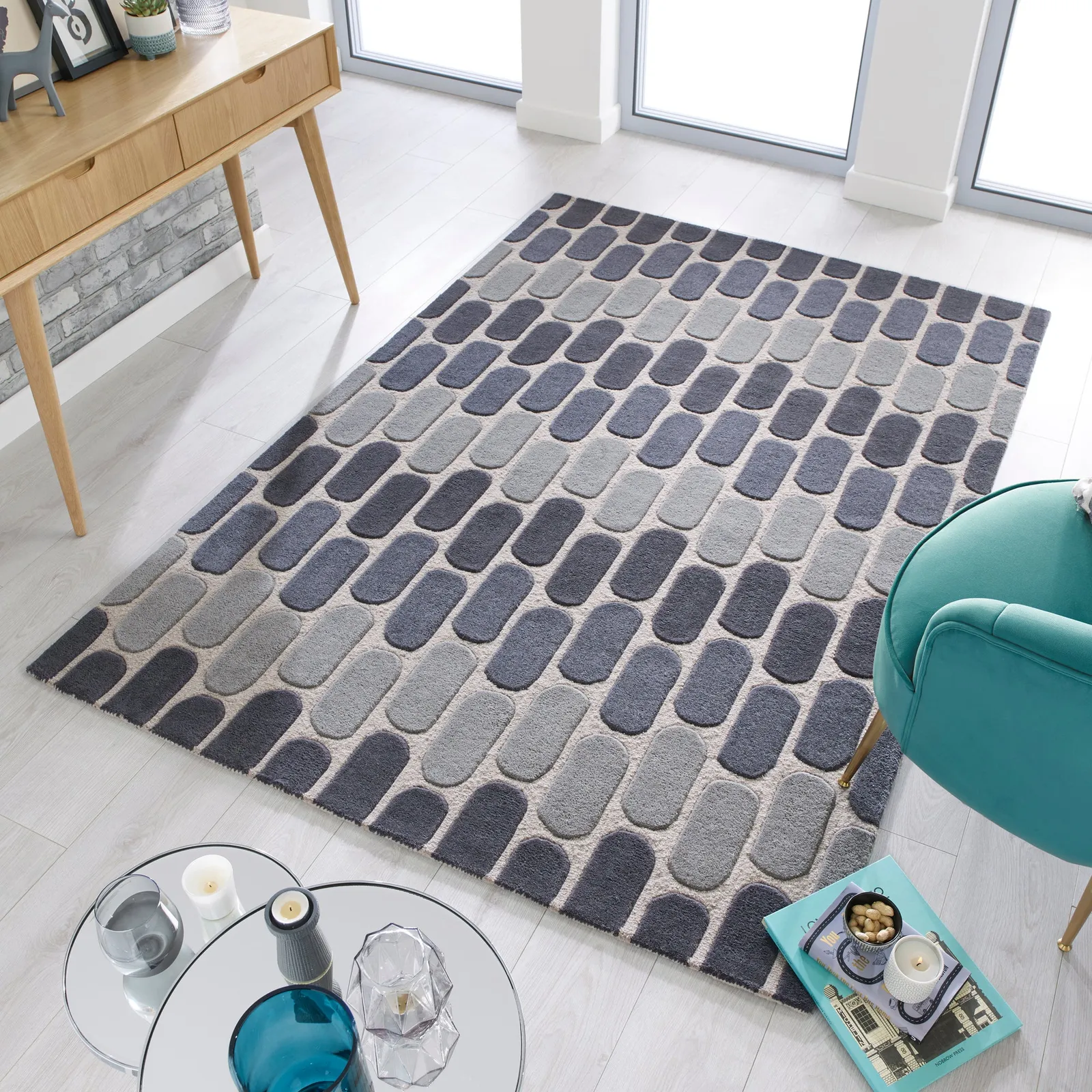 Fossil Rug Grey