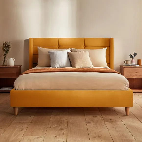 Silentnight Lilith Bed Frame, Velvet 2