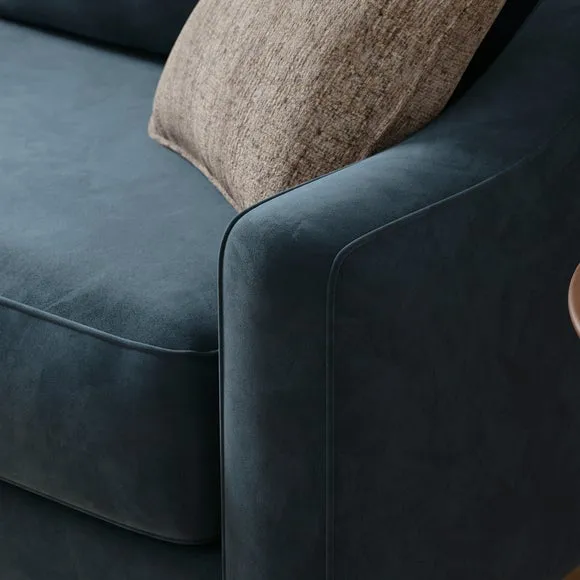 Hugo Velvet 3 Seater Corner Chaise Sofa 4