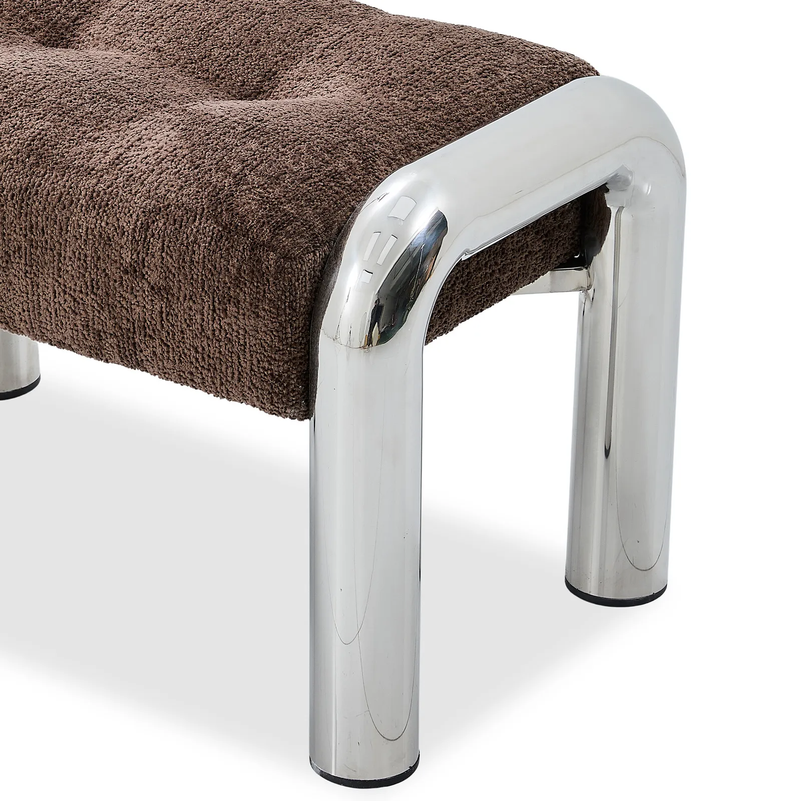 Travolta Stool 70X42X43Cm, Brown Fabric | Barker & Stonehouse 4