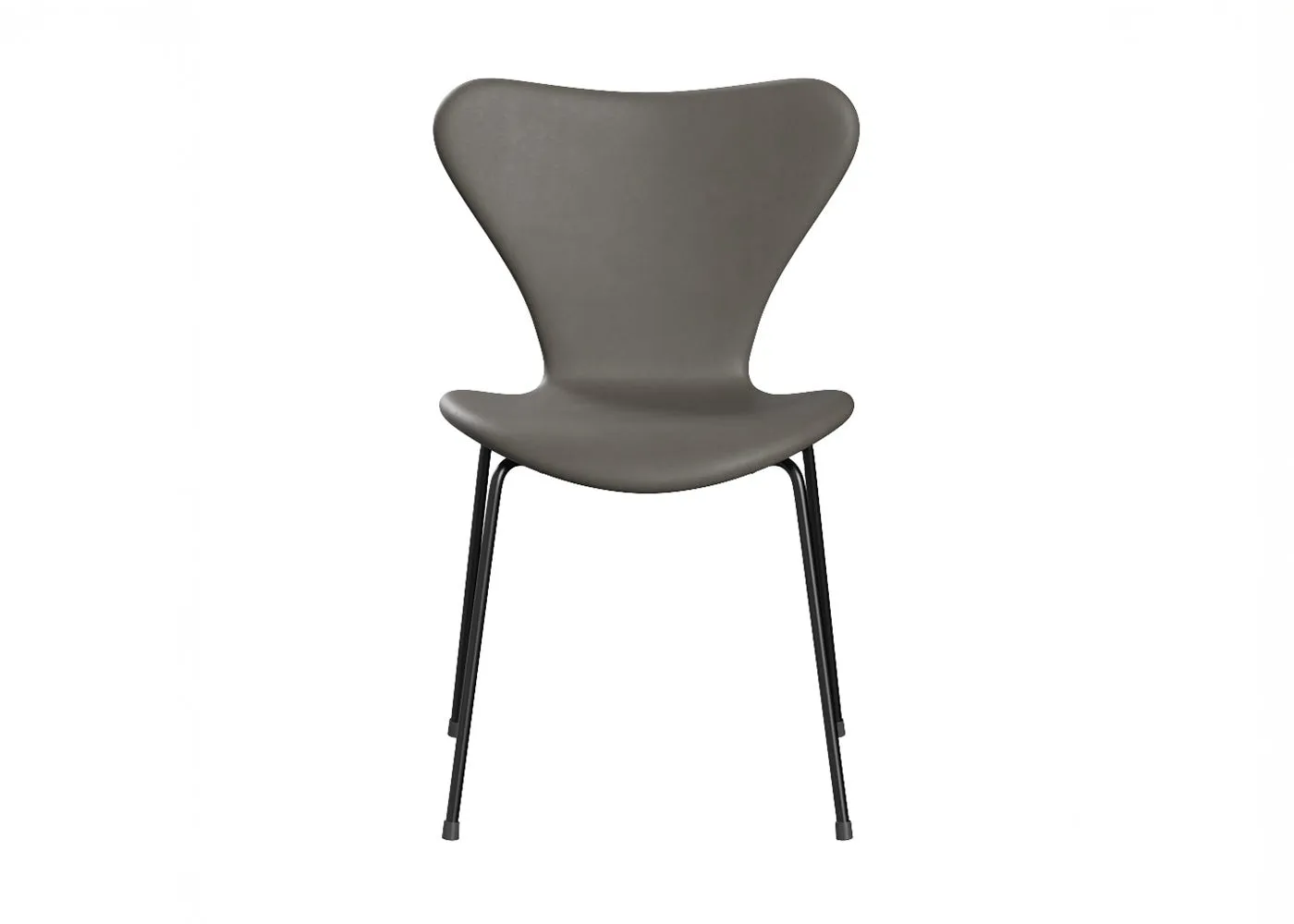 Fritz Hansen Series 7 Chair Essential Leather Lava with Black Legs