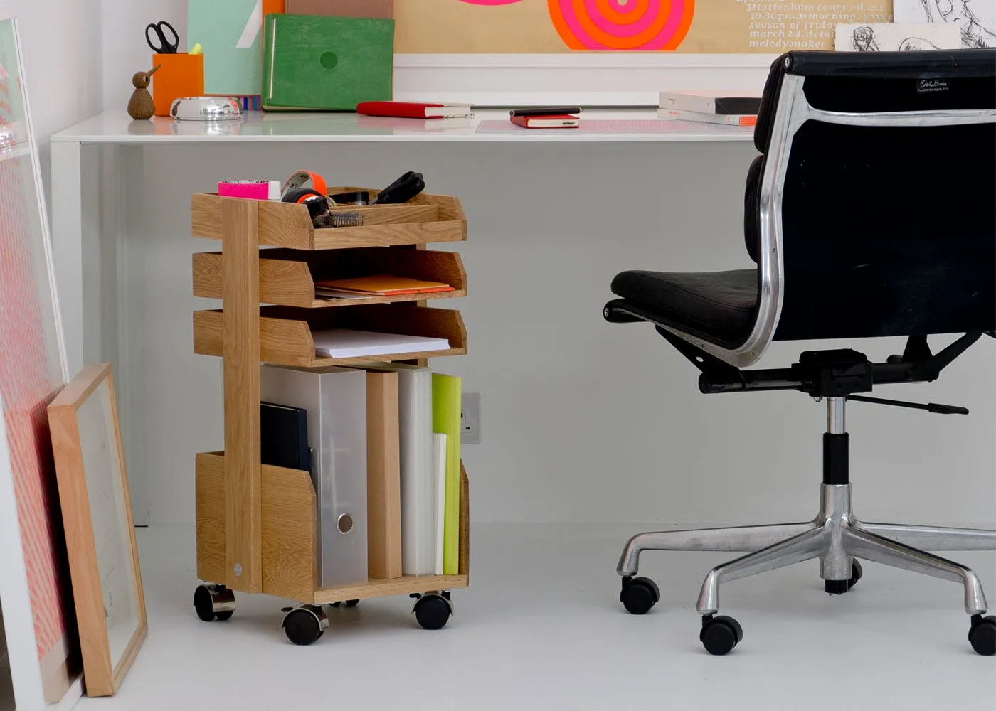 Wireworks Small Desk Organiser with Wheels 2