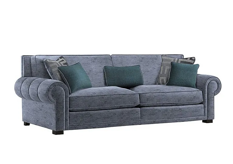 Ambassador Grand 4 Seater Classic Back Sofa - Anthracite