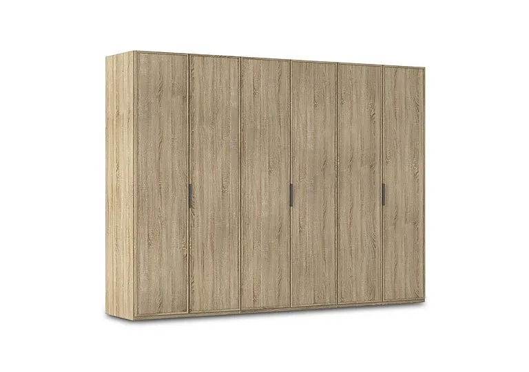 Cadre 301cm 6 Door Hinged Wardrobe - Sonoma Oak