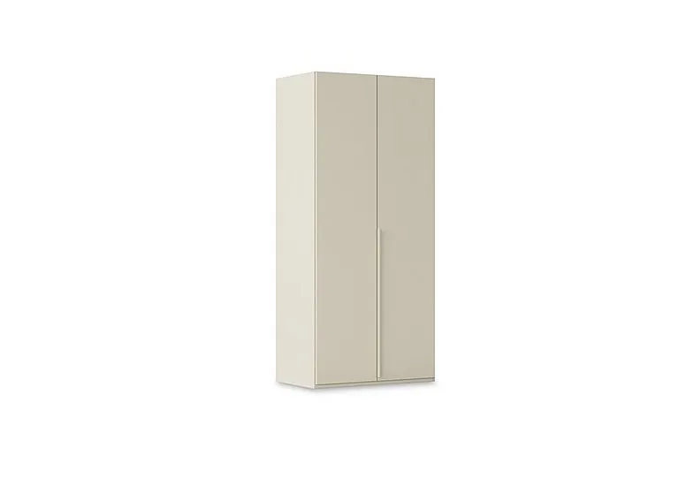 Haven 101cm 2 Door Hinged Wardrobe with Décor Doors