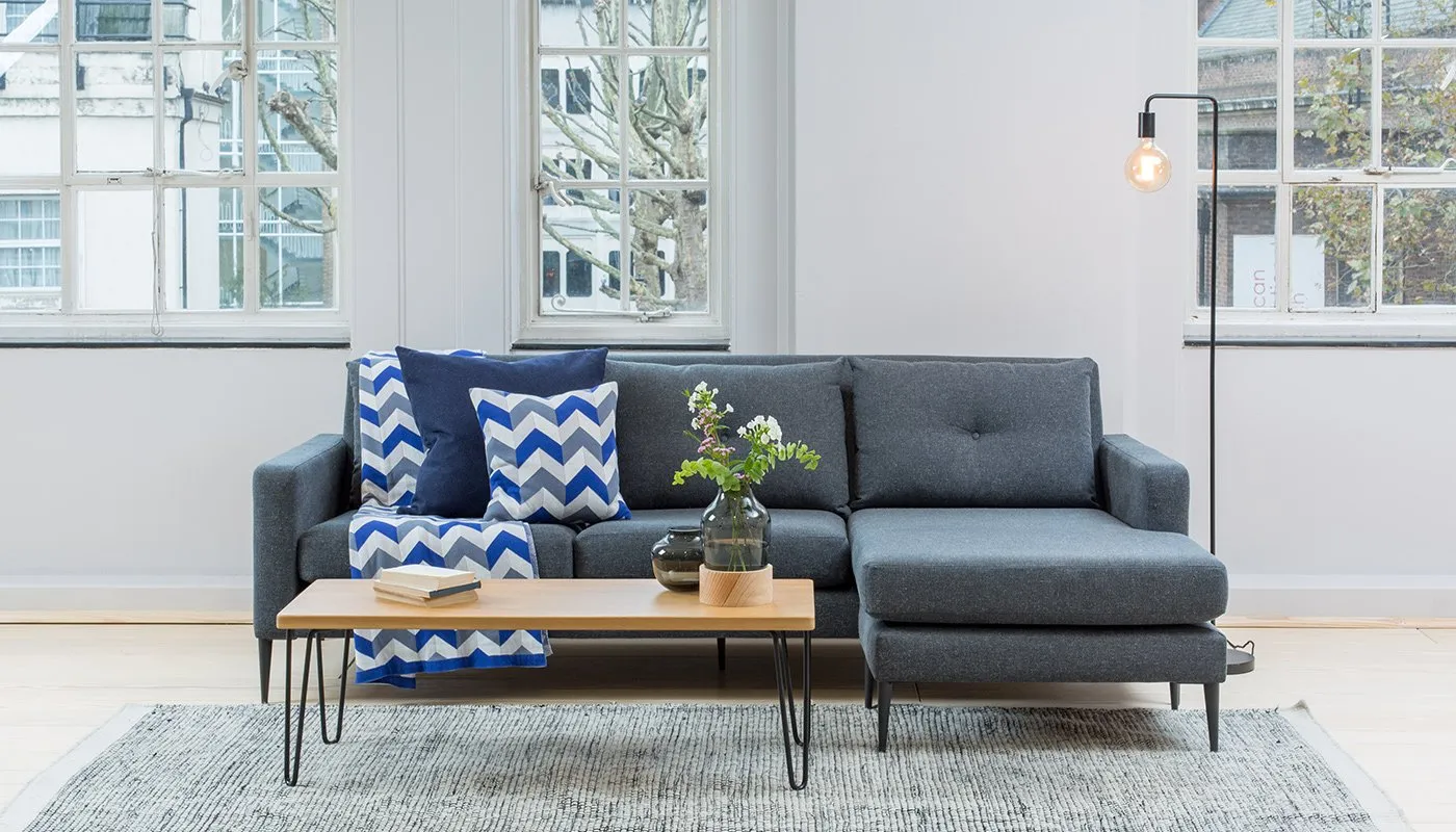 Heal's Brunel Corner Chaise Murcia Grey