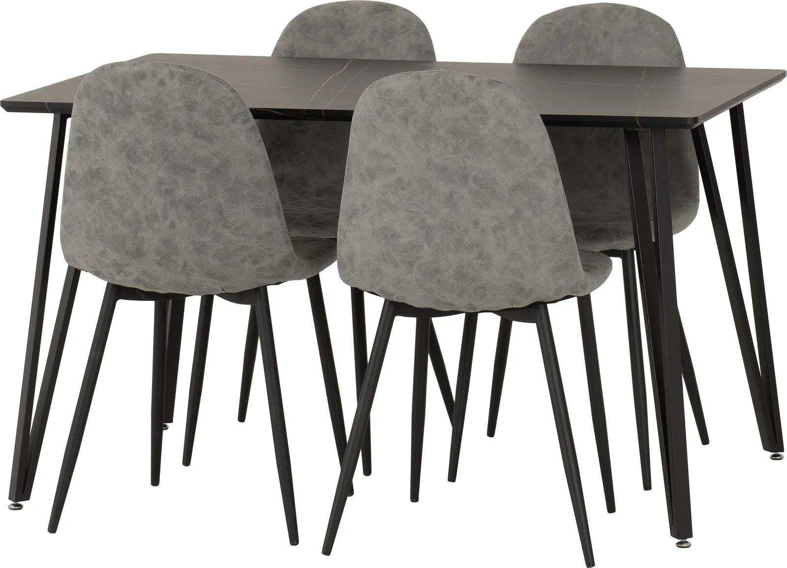 Seconique Marlow & Athens Dining Set in Grey 2