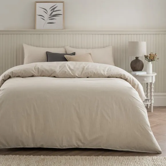 Quinn Marled Stripe 100% Cotton Duvet Cover & Pillowcase Set