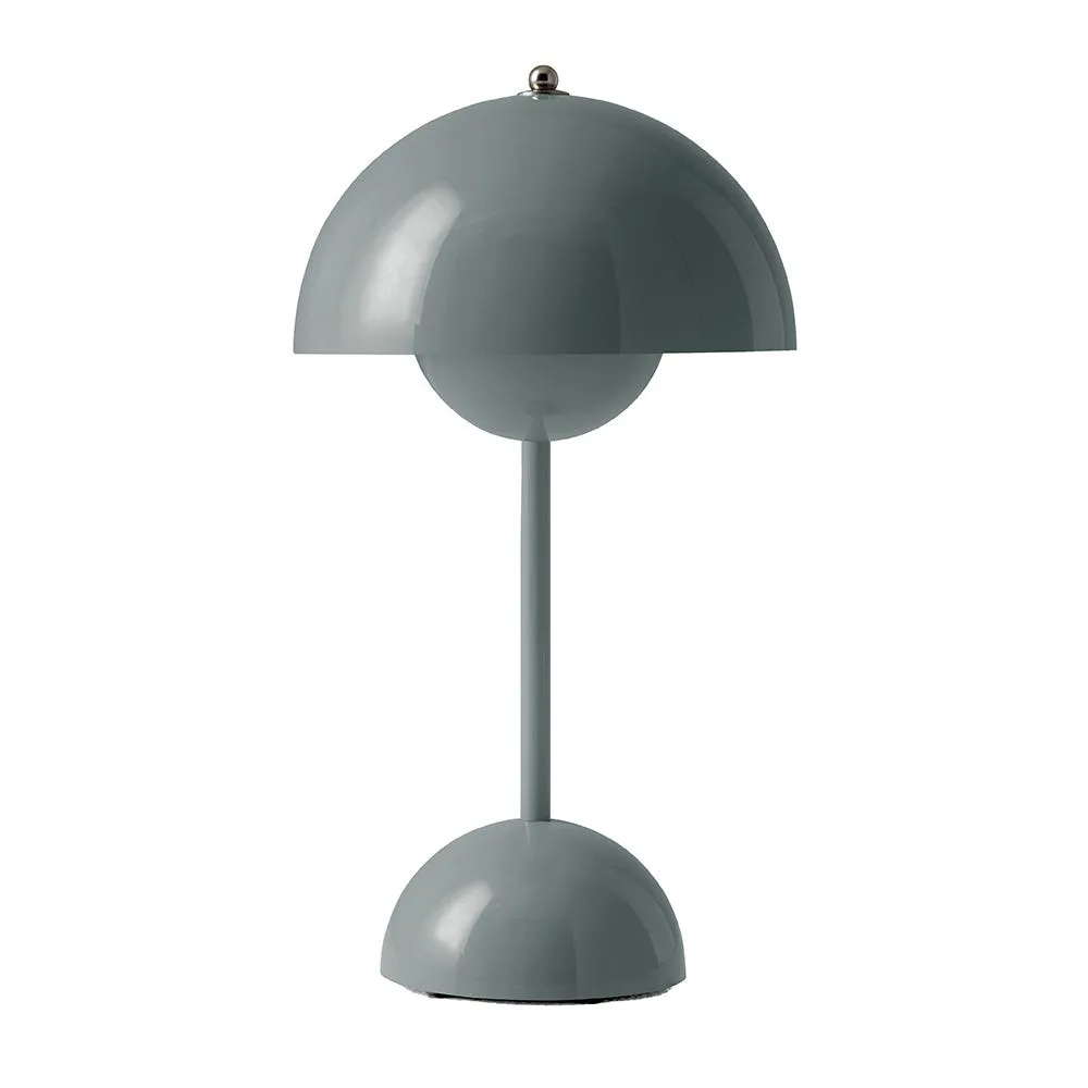 &Tradition Flowerpot LED Portable Table Lamp VP9 Stone Blue 3