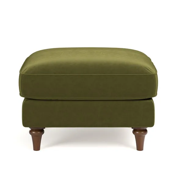 Beatrice II Velvet Footstool 6