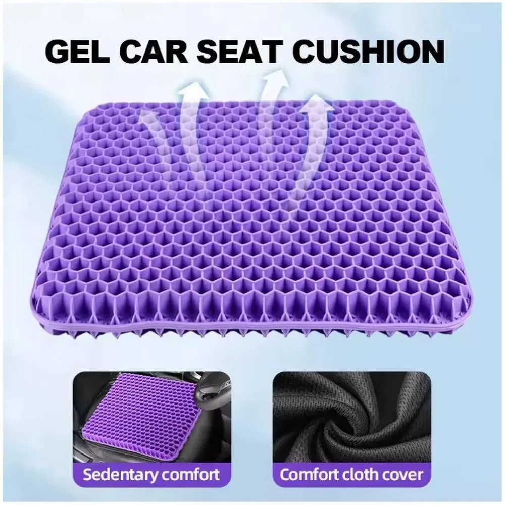 Kelvenix Purple（43*36*4.5CM Orthopaedic Gel Seat Cushion in Purple