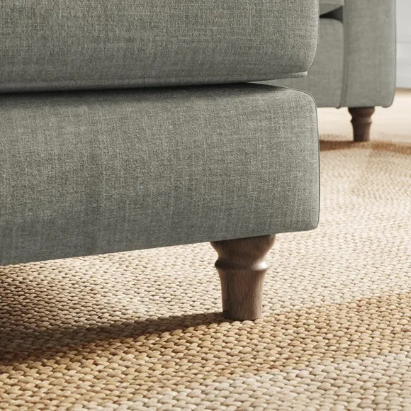 Flori Tonal Plush Chenille Footstool 4