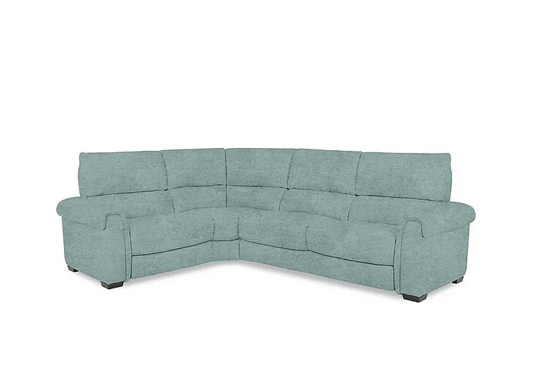 Nixon Fabric Left Hand Facing Corner Sofa - Baby Blue