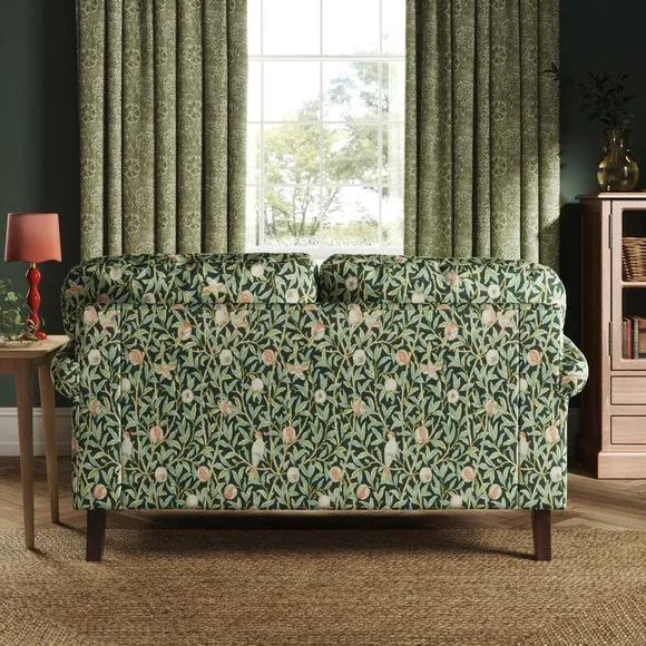 Jolene William Morris Bird & Pomegranate Print Velvet 2 Seater Sofa 2