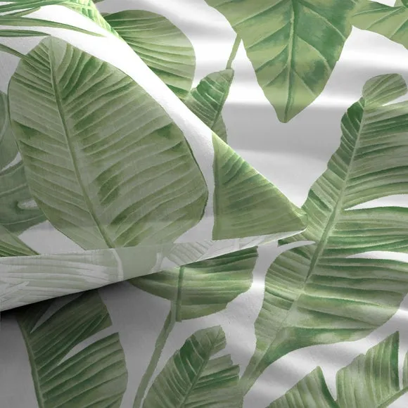 Tahiti Green Duvet Cover and Pillowcase Set 4