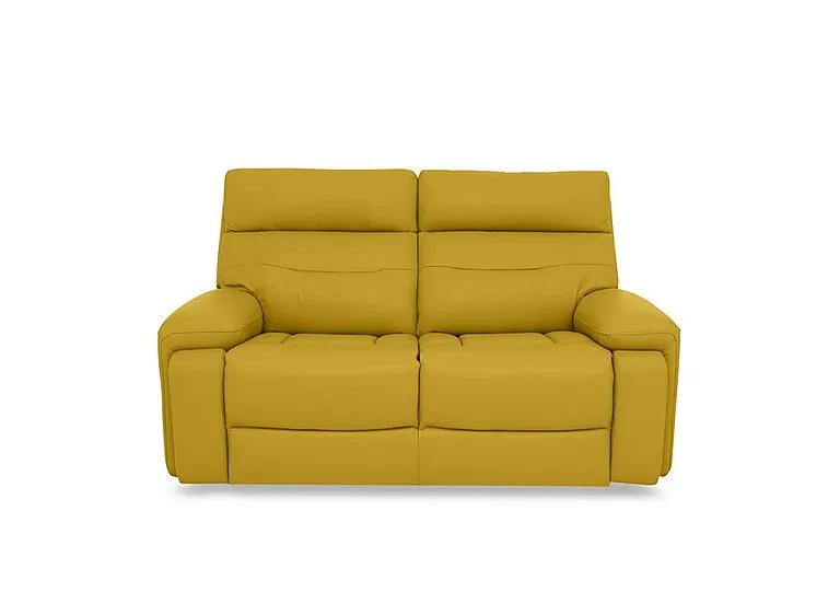 Cinemax Leather 2 Seater Sofa - Giallo
