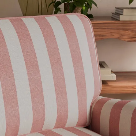 Beatrice II Woven Stripe Snuggle Chair 4