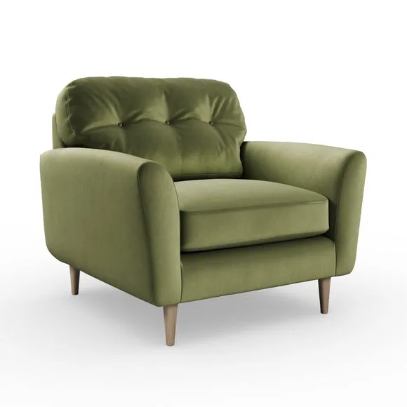 Sven Opulent Velvet Snuggle Chair 6