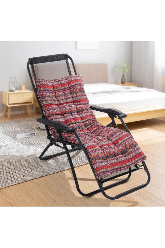 Living and Home 40x110cm Bohemian Linen Lounger Cushion in Red