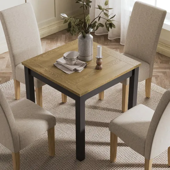 Olney Compact 4 Seater Square Dining Table 2
