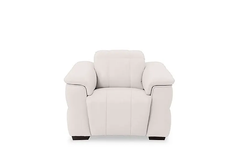 Inca NC Leather Power Recliner Chair with Power Headrest - Cotton
